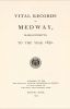 Medway, Massachusetts, Vital Records to 1850
Page 000 - Title Page