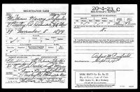 SCHULER, William Sr - World War I Draft Registration