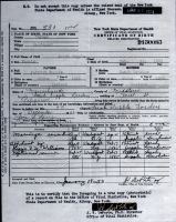 SUPPLE, Sarah Agnes - Birth Certificate - 1885
Village of Weedsport, Brutus, Cayuga, New York, USA