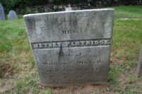 PARTRIDGE, Betsey - Grave
Center Cemetery, Holliston, Middlesex, Massachusetts, USA