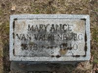 WOOD, Alice (VAN VALKENBURGH) Grave
Highland Rural Cemetery, Jordanville, NY