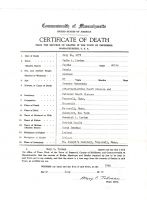 SUPPLE, Sarah Anges - Death Certifacte - 1972
Pepperell, Middlesex, Massachusetts, USA